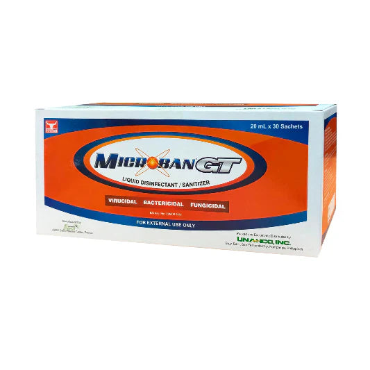 UNIVET Microban GT Liquid Disinfectant/Sanitizer 20mL x 30 sachets